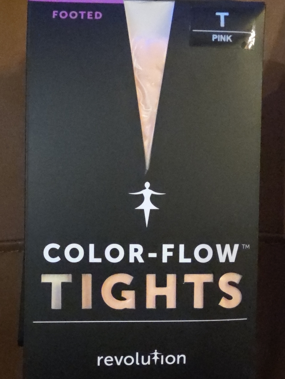 Revolution Color-Flow Pink Footed Tights